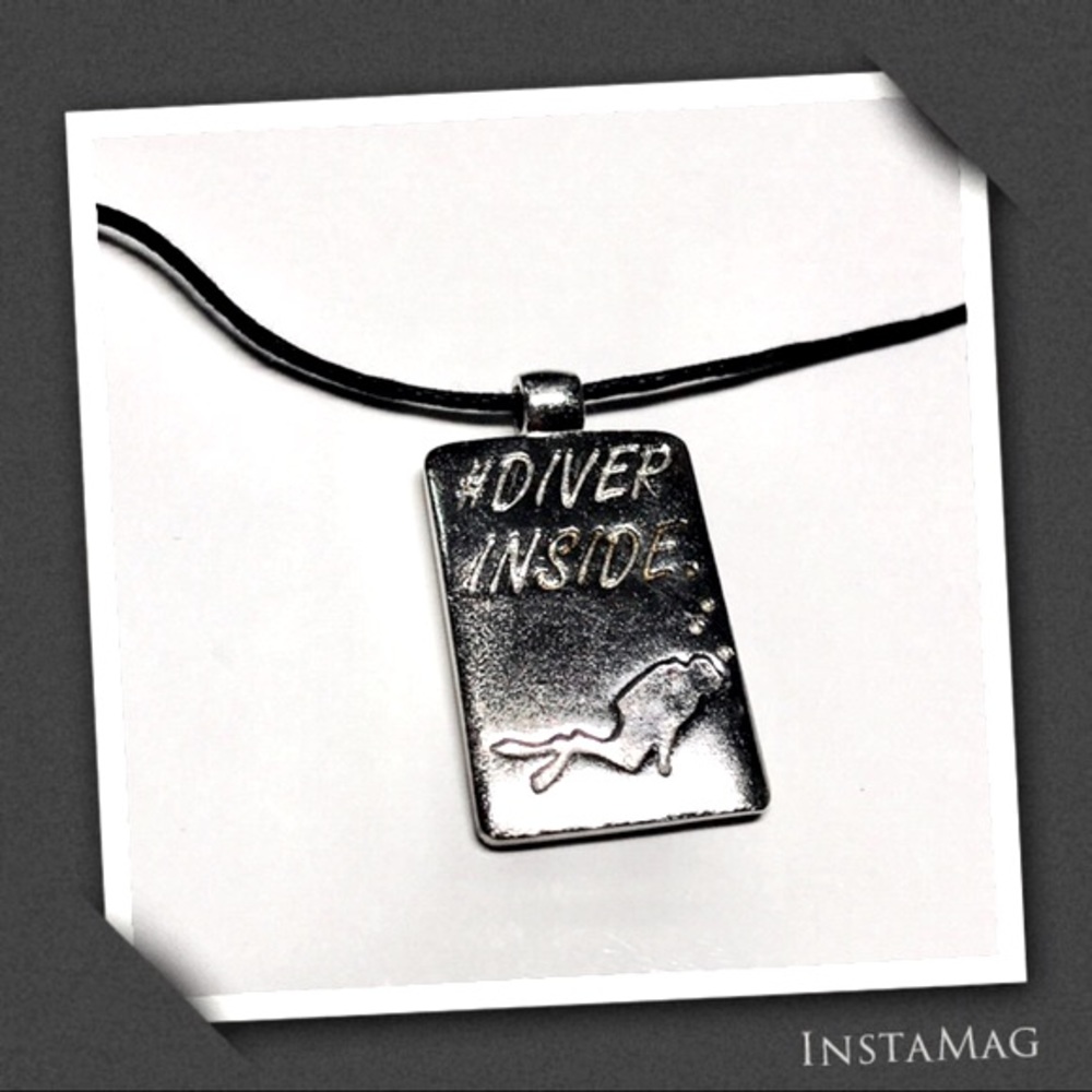 OSSIDABILE #DIVER INSIDE Galvanized Bronze Pendant